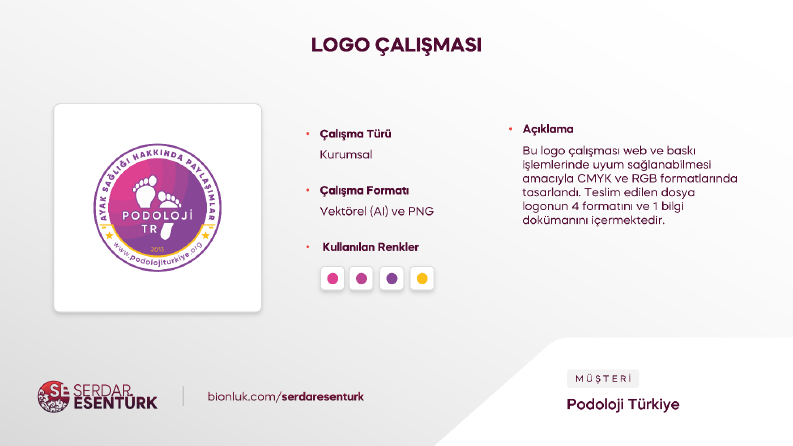 Podoloji Türkiye Logo Çalışması