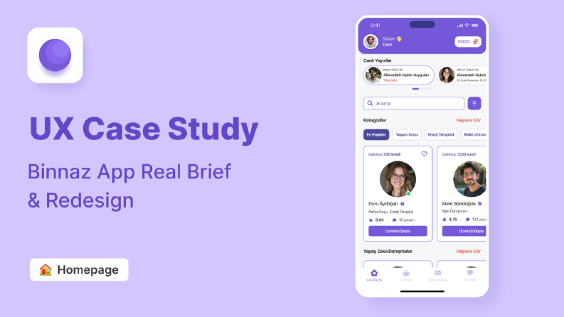 UX Audit & Redesign - Binnaz Mobil Uygulama