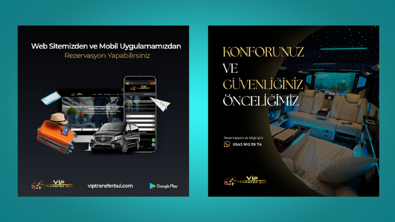 Viptransferbul - Sosyal Medya Tasarımları