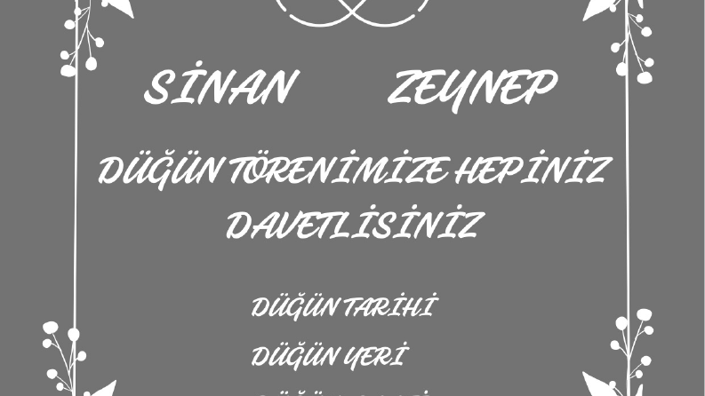 Profesyonel Dijital Davetiye Tasarımları