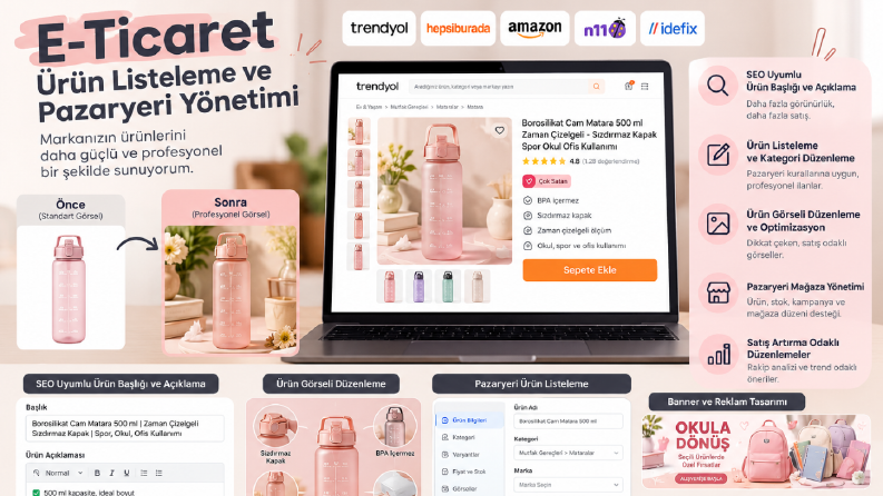 E-Ticaret Ürün Listeleme ve Pazaryeri Yönetimi