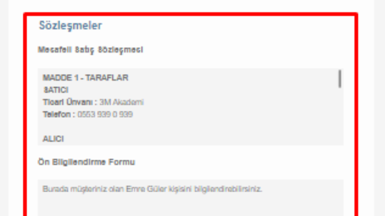 WooCommerce Sözleşmeler Eklentisi