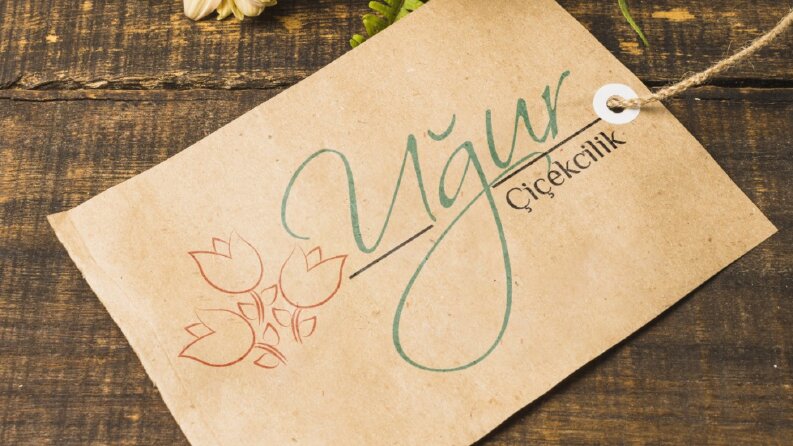 uğur çiçekcilik logo tasarımı