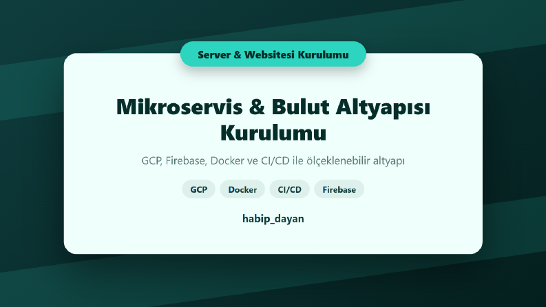 Mikroservis & Bulut Altyapısı Kurulumu