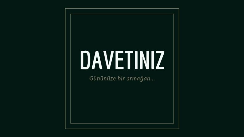 Davetiye Örneklerimiz