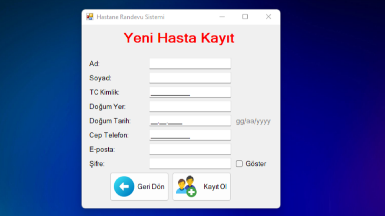 Hastane Randevu Otomasyonu