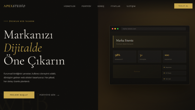 Web Sitesi satış ve tanıtım sitesi