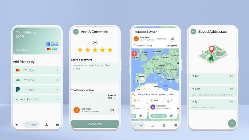 Uber Tarzı Araç Çağırma Projesi
