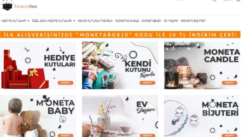 Monetabox - E-Ticaret Sitesi