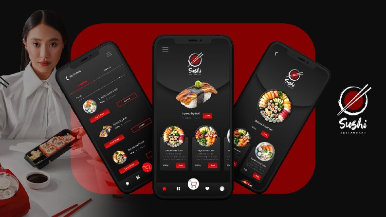 Sushi App UI Tasarımları