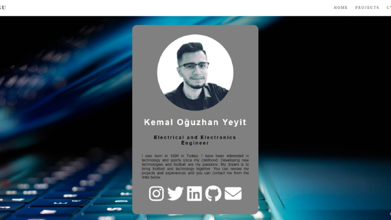 Kişisel İnternet Sitesi Tasarımı