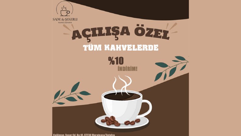 SadeveŞekerli Vektörel Instagram Postu Tasarımım