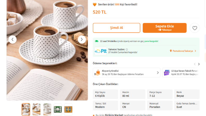 E-ticaret ürün ilanları