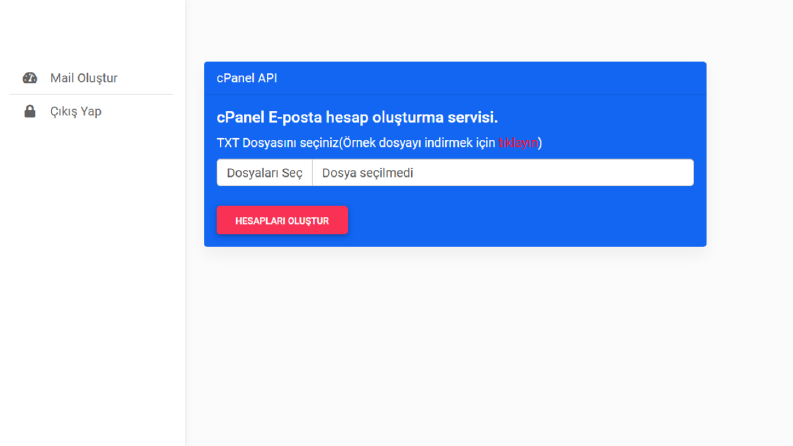 cPanel API 