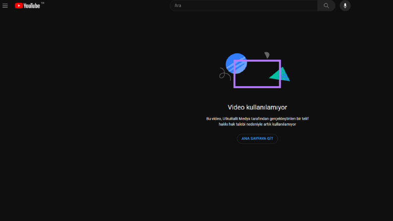 Youtube Video Kaldırma