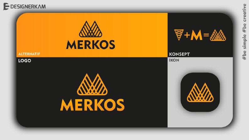 Merkos Minimal Logo Tasarımı