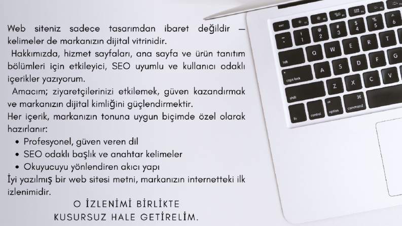 Web Sitesi İçeriği | Profesyonel ve Etkileyici Metinler
