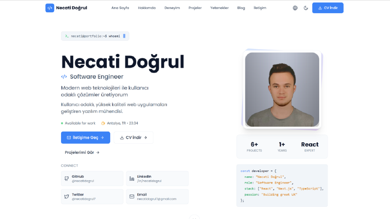Kişisel Websitem