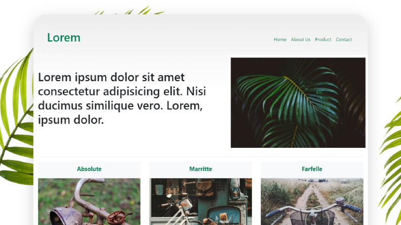Light - Website Template Çalışması