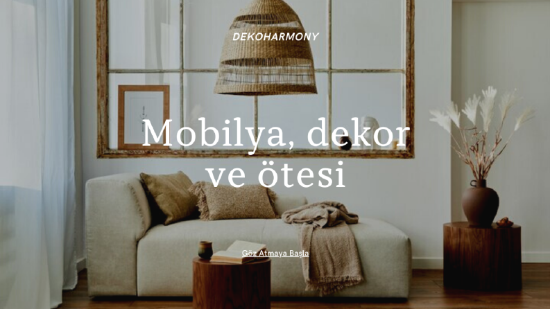 DekoHarmony Web Site Tasarımı