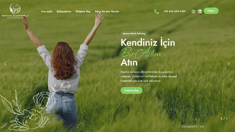 Psikolog Web Sitesi – WordPress Tasarımı