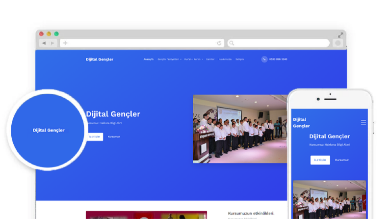 Digital Gençler için Website