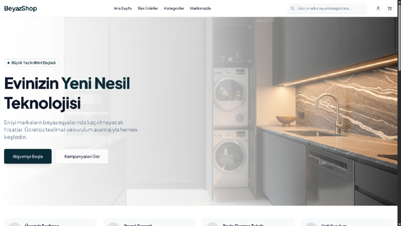 Frost & Flame – Minimalist Beyaz Eşya Deneyimi