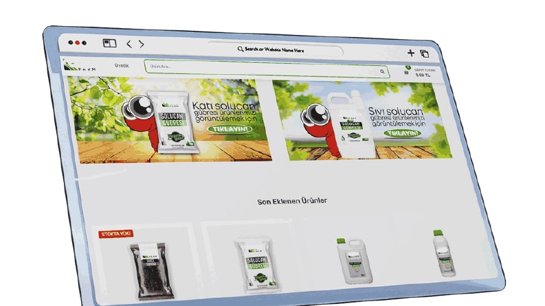 Solucan Gübresi firması için kurumsal web sitesi 