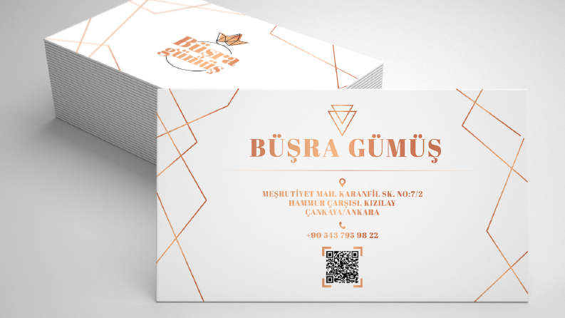 Büşra Gümüş V2 - Kartvizit Tasarımı