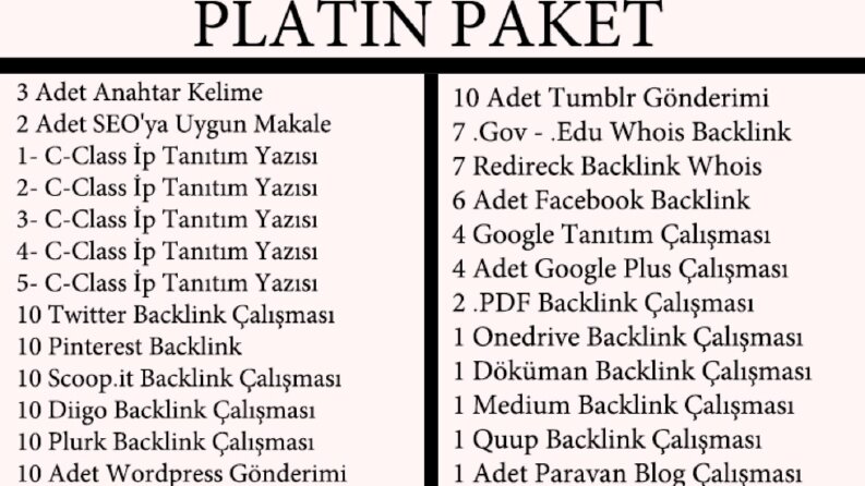 PLATİN PAKET