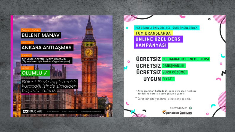 Yapılmış Örnek Tasarımlar