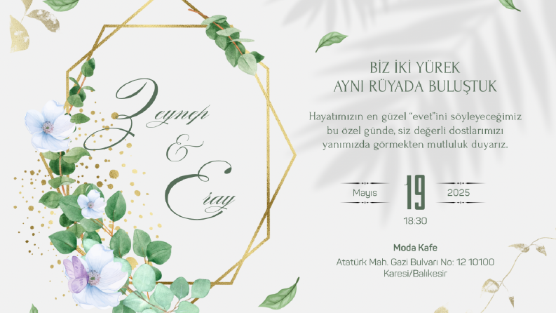 özel gün davetiyesi