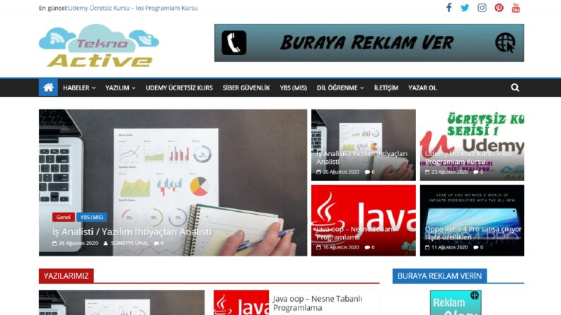 Web Sitemin içinde yazıklarımı görebilirsiniz