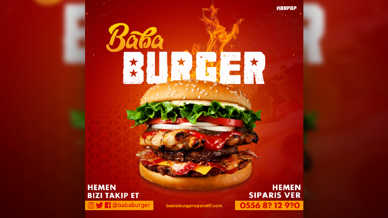 Yemek Reklam Afişi (Food Advertising Poster) - 1