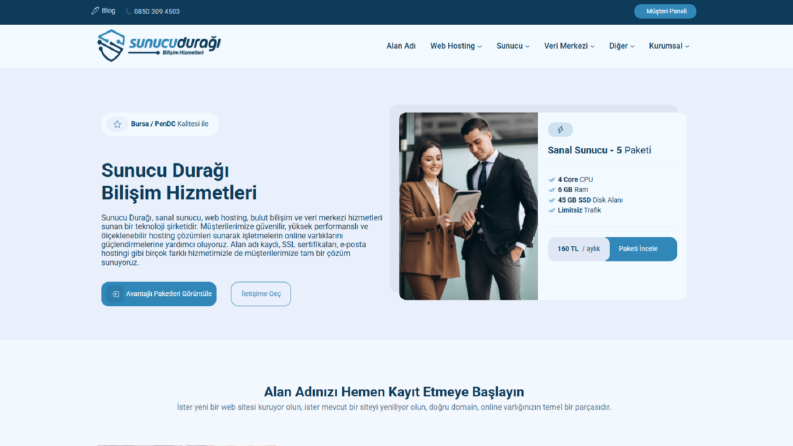 Hosting Frontend&Backend Tasarım