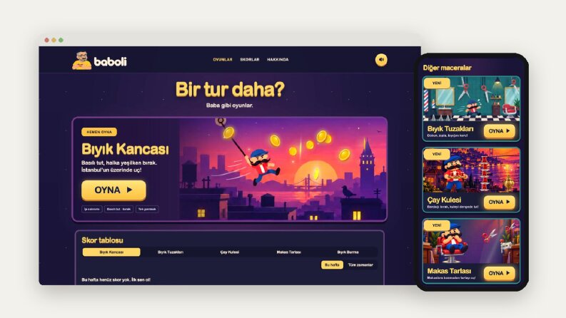Baboli Oyun Sitesi Tasarımı