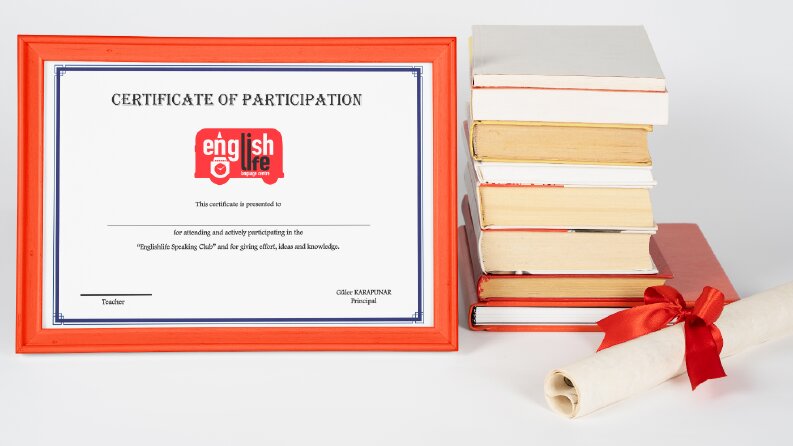 English Life Centre - Sertifika Tasarımı