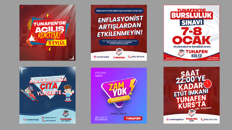 Tunafen Konsept Sosyal Medya Tasarımı