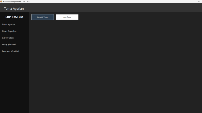 C# & MSSQL Tabanlı Kurumsal ERP Yazılımı