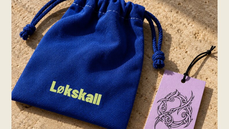 Løkskall — Ambalaj ve Etiket