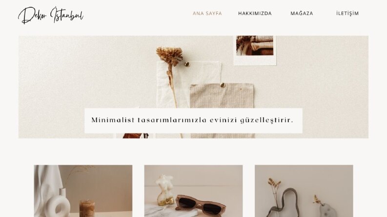Zeynep hanım için güzel bir site yaptık. 