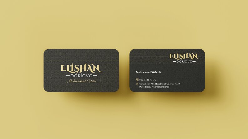 Elişhan Baklava Kartvizit Tasarımı