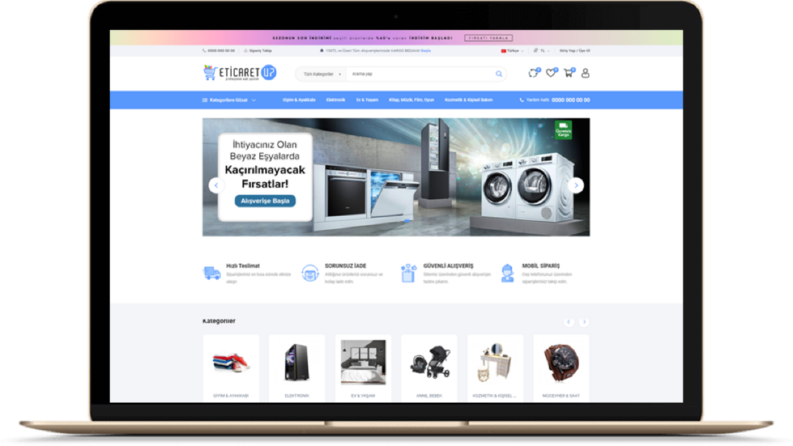 E-Ticaret Sitesi Oluşturuldu