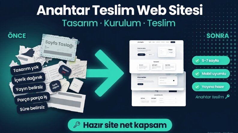 Profesyonel Anahtar Teslim Web Sitesi