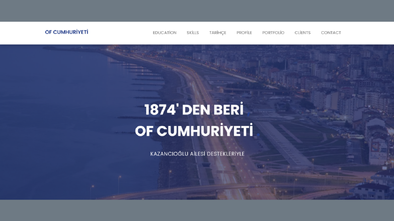 Yer Tanıtım Web Site Örneği