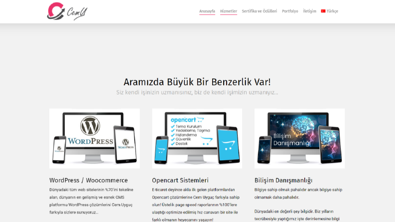 Kişisel web sitesi tasarımı