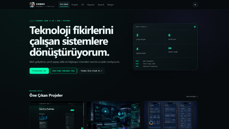 Modern ve Profesyonel Web Sitesi Tasarımı