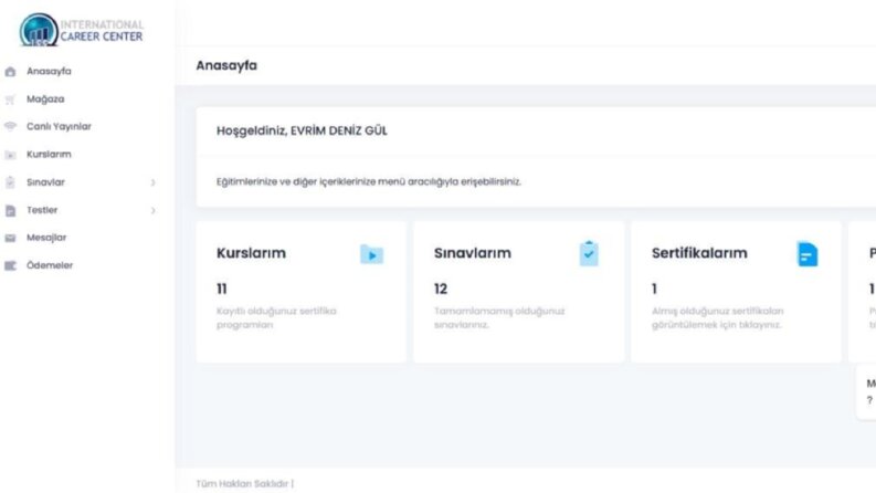 LMS - Öğrenci Eğitim Platformu
