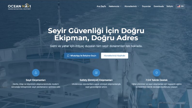Ocean Navi- Web Uygulaması