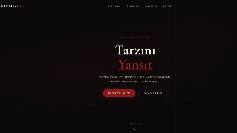 KIRMIZI — Karanlığın İçinde Parlayan Minimalizm
